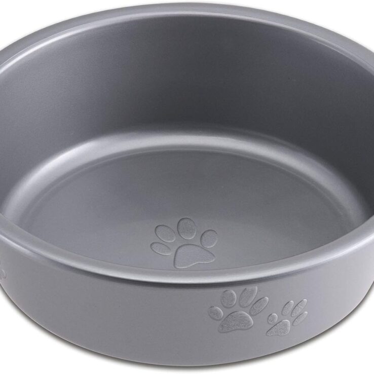Loving Pets Dolce Luminoso Dog Bowl, Medium, Silver