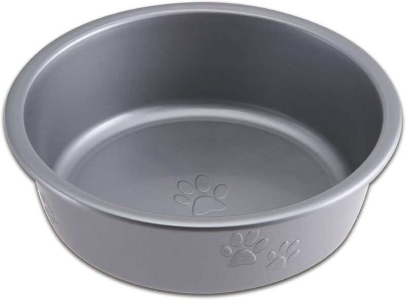 Loving Pets Dolce Luminoso Dog Bowl, Medium, Silver