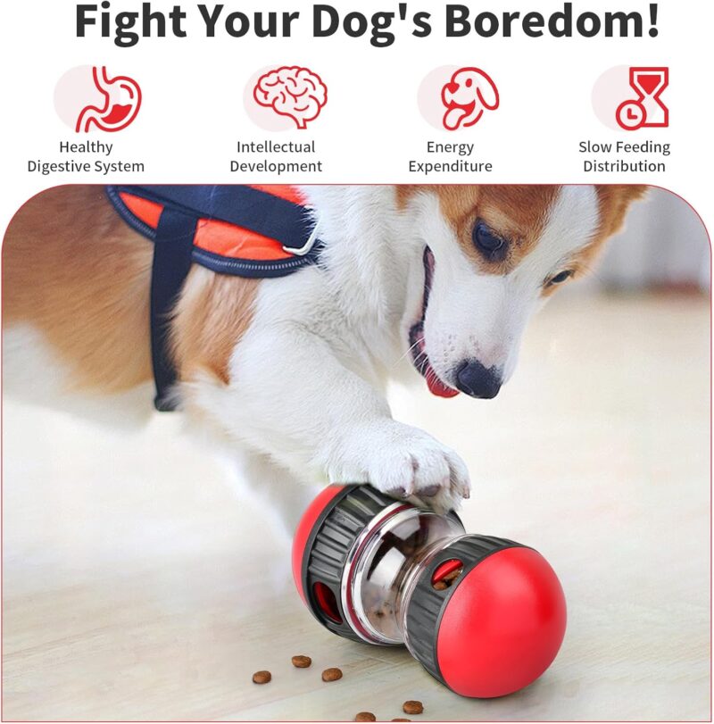 Interactive Dog Toy - Durable Puzzle Treat Dispensing Toy for Small, Medium, Large Dogs, Perfect for Enrichment & Slow Feeding - Image 5