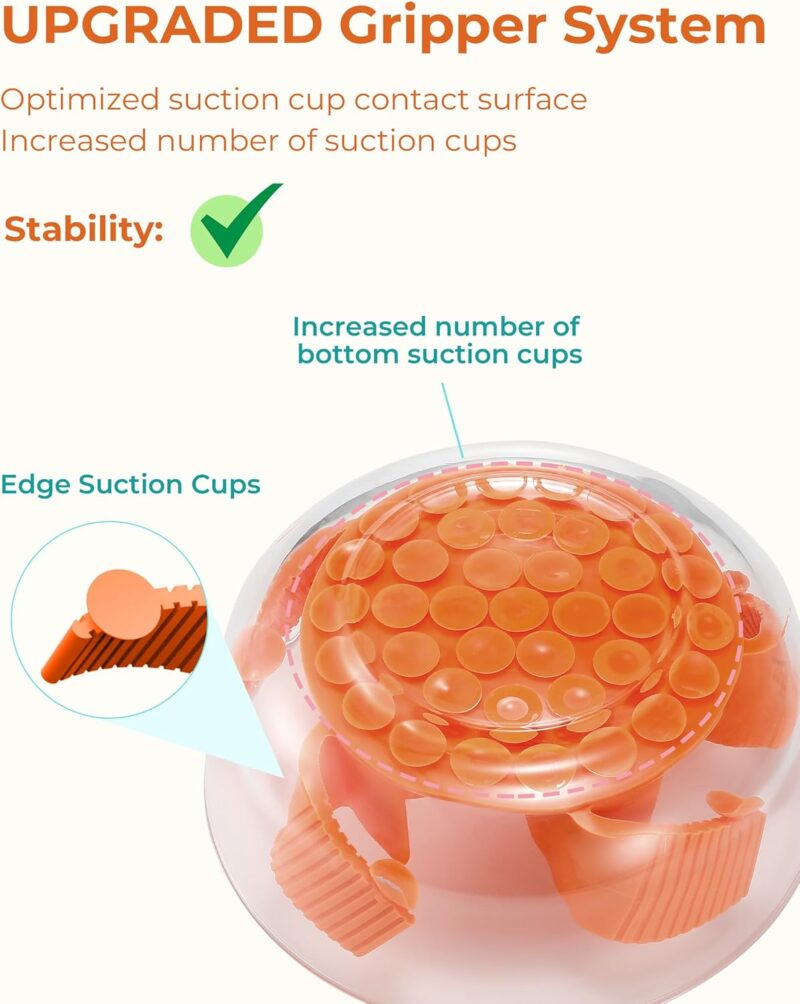 Slow Feeder Insert for Dog Bowls - Upgraded Griper System, Star Maze Design - Image 4