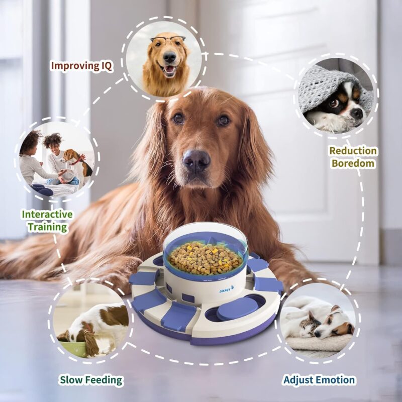 Dog Puzzle Toys for Boredom and Mental Stimulation, Interactive Slow Food Feeder Dispenser, Professional Level 2 in 1 for Large/Medium/Small Dogs - Image 3