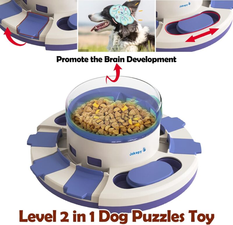 Dog Puzzle Toys for Boredom and Mental Stimulation, Interactive Slow Food Feeder Dispenser, Professional Level 2 in 1 for Large/Medium/Small Dogs - Image 5