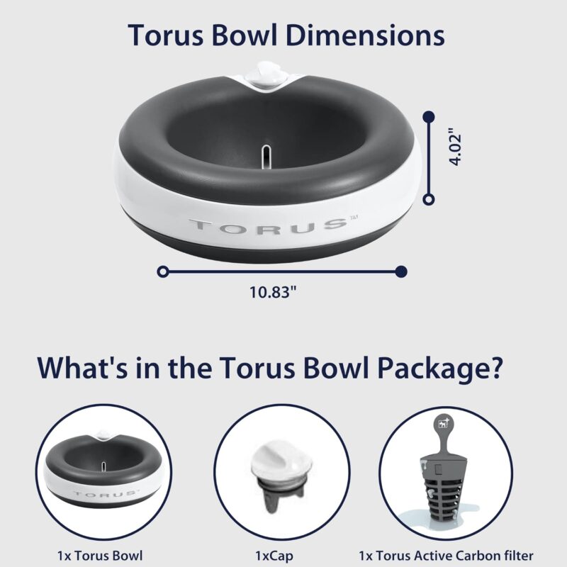 MAXI Filtered Water Bowl (Charcoal) - 2-Liter - Travel - Home - Auto-Fill - Portable Dispenser – Food Grade – Cleantech - BPA-Free - Dog – Cat – No Spill - No Splash - Image 10