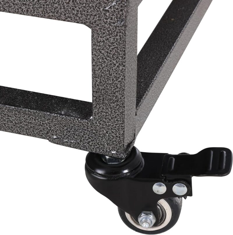 46in Heavy Duty Dog Crate, Furniture Style Dog Crate with Removable Trays and Wheels for High Anxiety Dogs PC736 - Image 9