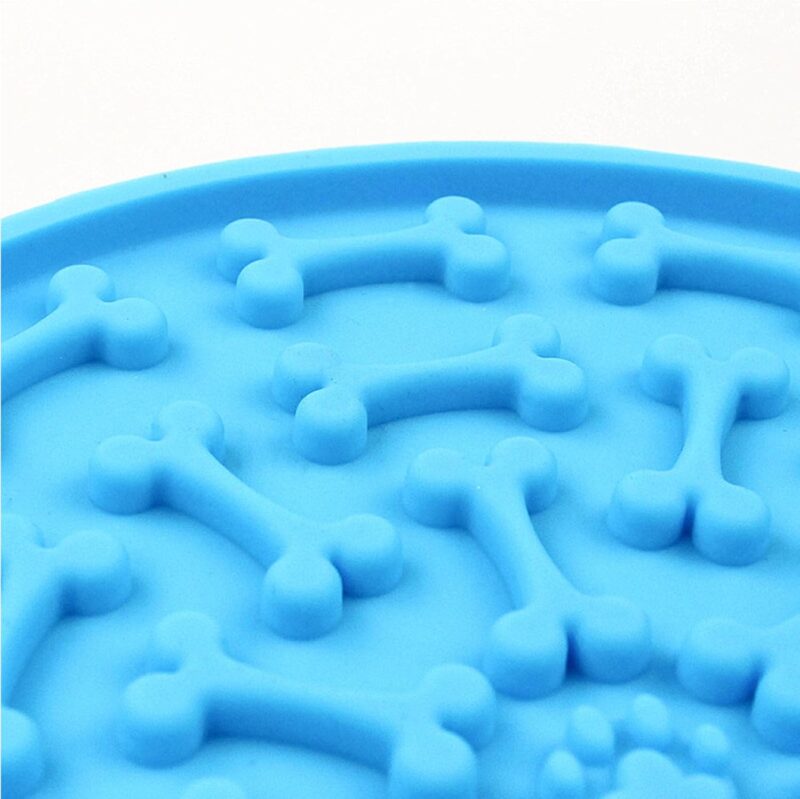 Slow Feeder Dog Bowls Silicone Bone Shape Food Suction Bowl,Slow Feeder for All Small Medium Dogs,Preventing Choking Healthy Design Dogs Bowl - Image 6